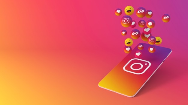 Instagram telefone com carinhas icones